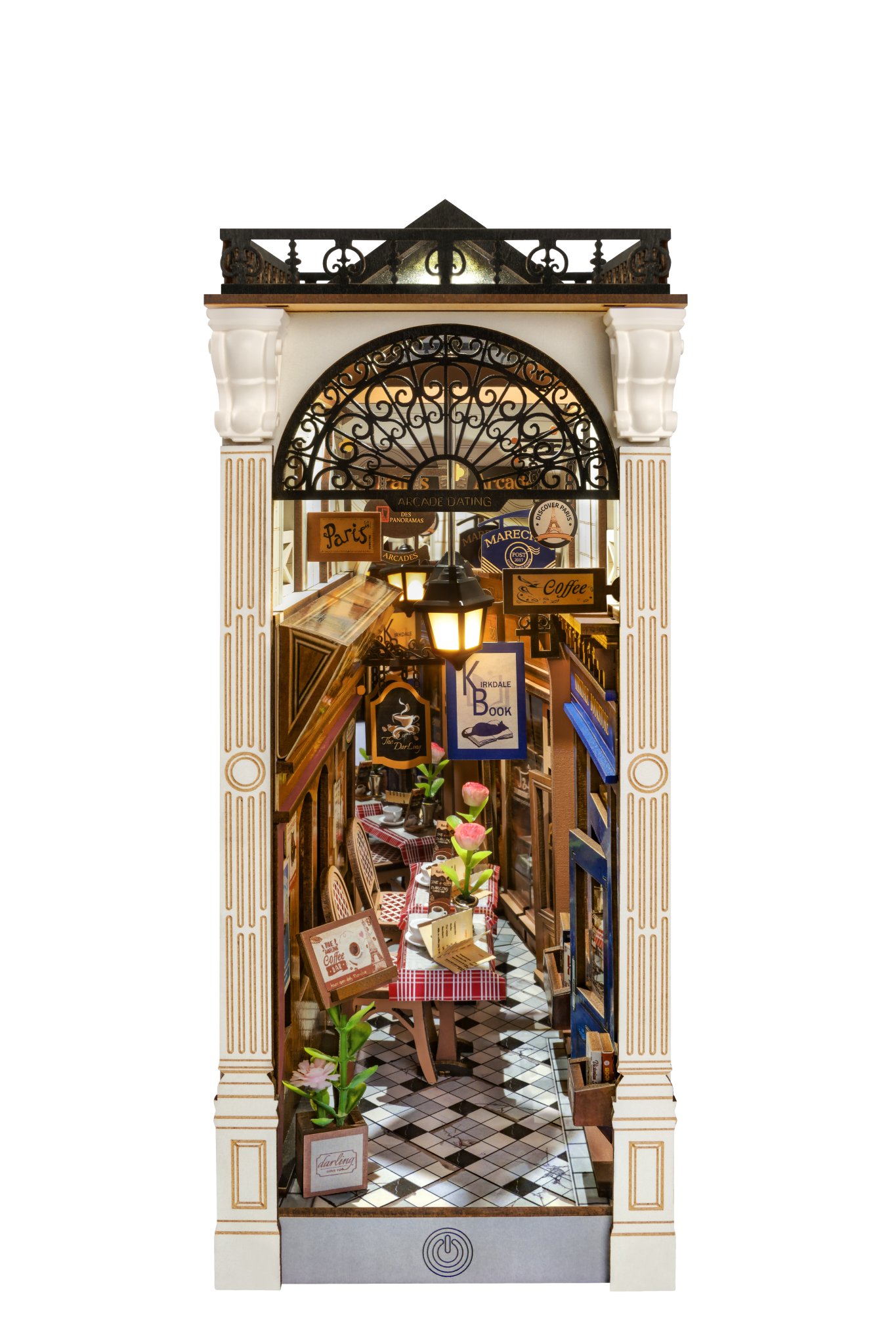 Book nook Rolife Arcade Dating assemblé — photographie officielle