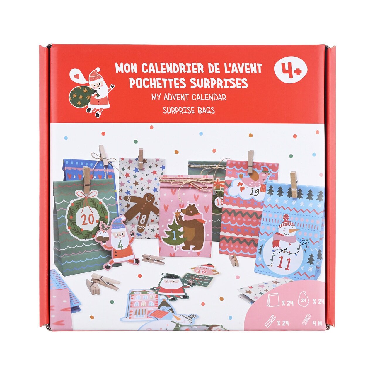 Calendrier Créalia — 24 pochettes surprises — photographie officielle 1